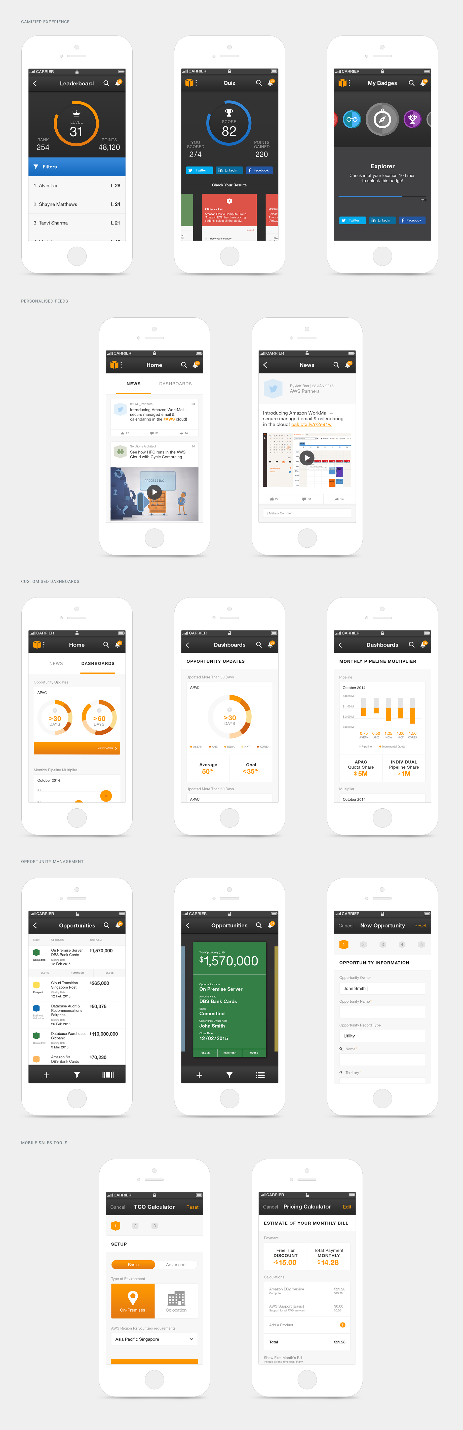AWS Prototype Interfaces