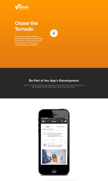 Chase the tornado internal site