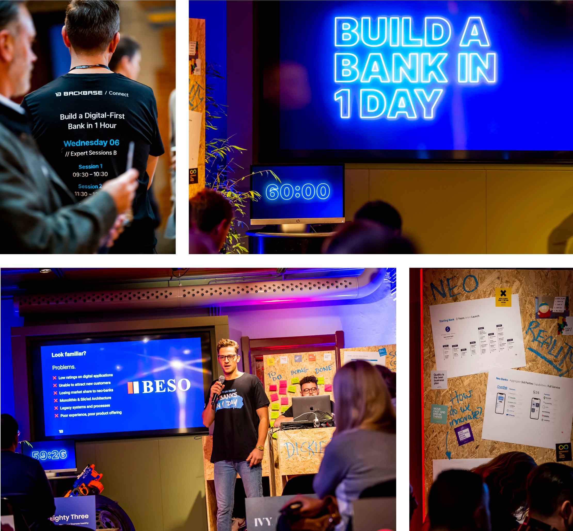 Photographs taken behind the scenes and during the session